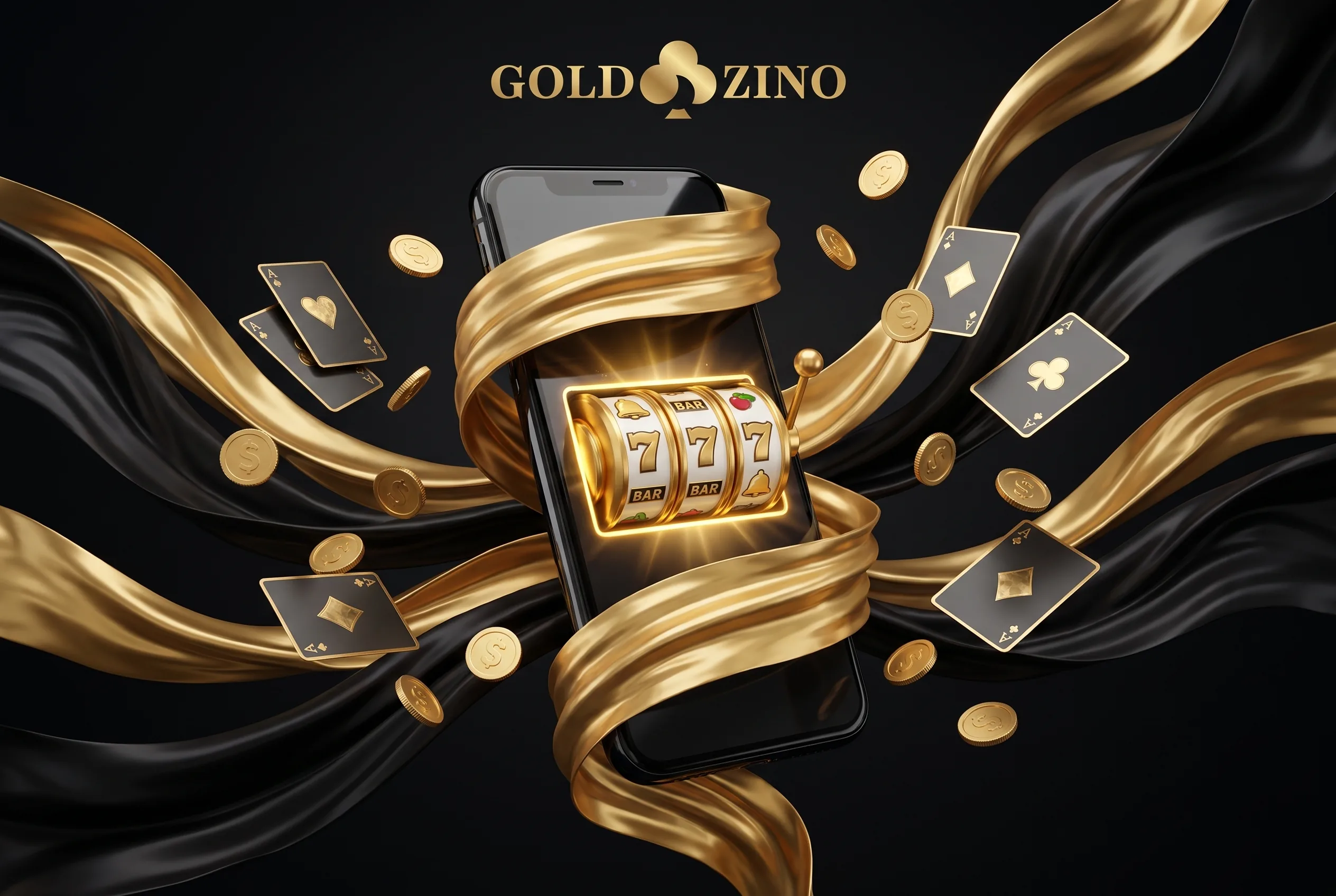 Telefono e slot GoldZino per il gioco da mobile